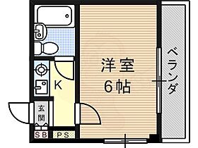 エクセレンス武庫之荘  ｜ 兵庫県尼崎市武庫之荘１丁目（賃貸マンション1K・4階・17.80㎡） その2