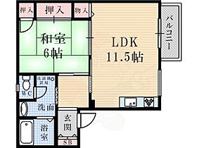 ブランナール武庫  ｜ 兵庫県尼崎市武庫町３丁目（賃貸アパート1LDK・2階・47.00㎡） その2