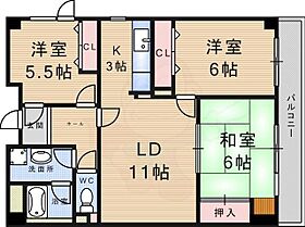 ビージーレックス  ｜ 兵庫県尼崎市富松町１丁目（賃貸マンション3LDK・5階・70.00㎡） その2