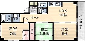 アネックス武庫之荘  ｜ 兵庫県尼崎市南武庫之荘５丁目（賃貸マンション3LDK・2階・57.00㎡） その2