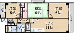 ラ・シャトーサンク 3LDKの間取図画像