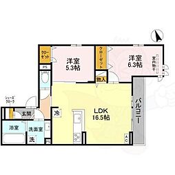 グリューネ塚口本町 2階/-