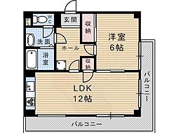 メゾンエトワール 1LDKの間取図画像