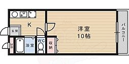 プリムローズ 1Kの間取図画像