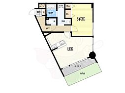 コスモ塚口南1 1LDKの間取図画像