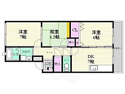 タウンハイツ武庫之荘 3階/-