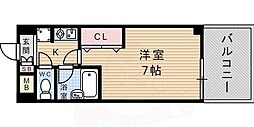 ヒカルビルディングマンション 1Kの間取図画像