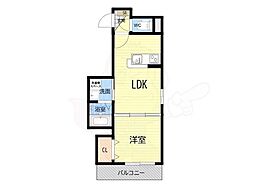 Grande Maison 武庫川 1LDKの間取図画像
