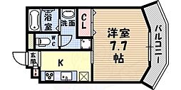 Palos立花 1Kの間取図画像