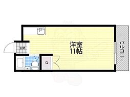 光陽ハイツ ワンルームの間取図画像