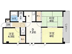 フォウレス塚口 3LDKの間取図画像