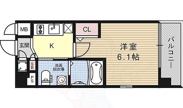 エスリード新北野 410｜大阪府大阪市淀川区新北野３丁目(賃貸マンション1K・4階・20.09㎡)の写真 その2