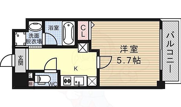 グレイスレジデンス大阪WEST 201｜大阪府大阪市西淀川区姫里２丁目(賃貸マンション1K・2階・24.00㎡)の写真 その2