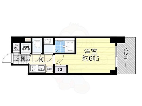 大阪府大阪市西淀川区御幣島３丁目(賃貸マンション1K・3階・20.52㎡)の写真 その2