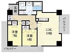 ザ・グランドビューオオサカ  ｜ 大阪府大阪市淀川区十三東１丁目20番3号（賃貸マンション2LDK・14階・83.75㎡） その2