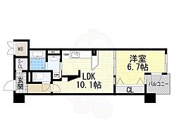 COCOMARINI 1LDKの間取図画像