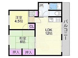 新北野コーポA棟 5階/514