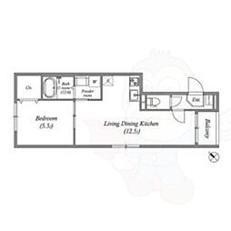 間取図画像 1LDK