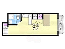 ラ・パルフェ・ド・パラツィーナ ワンルームの間取図画像