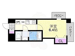 サムティ大阪シティウエスト 1Kの間取図画像