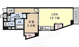 大拓ハイツ7 1LDKの間取図画像