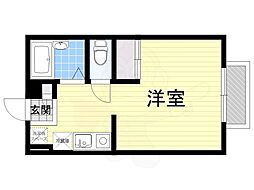 ル・シエール大野 ワンルームの間取図画像