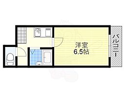 ハイツベレール 1Kの間取図画像