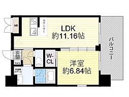 プレジオ御幣島 1LDKの間取図画像