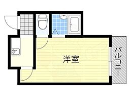 プレアール姫島 1Kの間取図画像