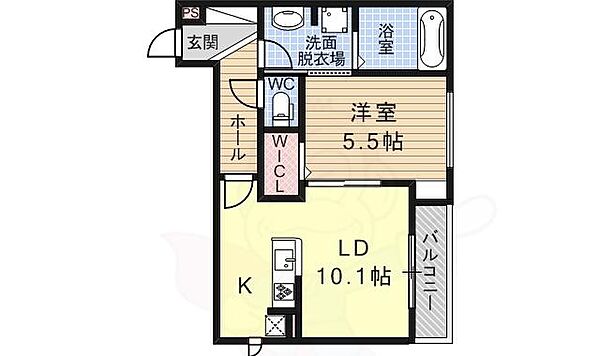 セジュール ビブロ ｜大阪府大阪市平野区瓜破東２丁目(賃貸アパート1LDK・1階・41.02㎡)の写真 その2