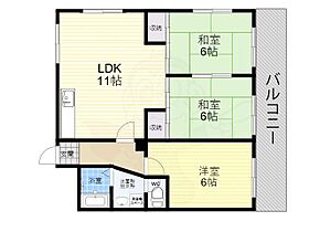 吉本ハイツ 303 ｜ 大阪府大阪市平野区背戸口４丁目9番2号（賃貸マンション3LDK・3階・65.00㎡） その2