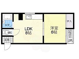 エンパイヤシティー 1LDKの間取図画像