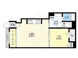 フォルトゥーナ 1LDKの間取図画像