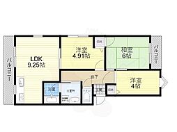 ファーストレジデンス平野 3LDKの間取図画像