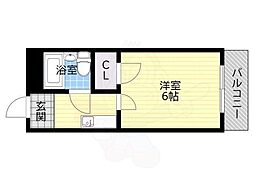 レガーレ駒川 1Kの間取図画像