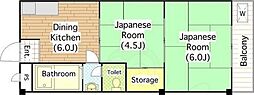ツワイアクト88 2Kの間取図画像