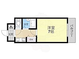 ベルメゾンK 1Kの間取図画像