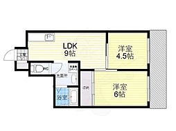 メゾン・ド・ショウ 2LDKの間取図画像