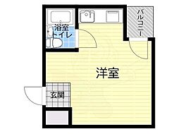 ショウエイハウス3 ワンルームの間取図画像