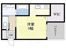 ディアコートヤタ ワンルームの間取図画像