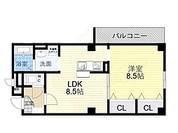 プランドール・ミノル 1LDKの間取図画像