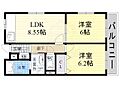 西平野ハイツ2階7.7万円