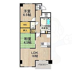 シャーメゾン白鷺 2LDKの間取図画像