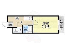 ノアーズアーク88 1Kの間取図画像