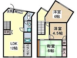 ヴィラ春日丘 3LDKの間取図画像