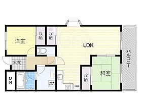 大阪府茨木市主原町（賃貸マンション2LDK・3階・58.00㎡） その2