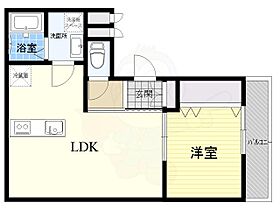 大阪府摂津市鶴野４丁目（賃貸アパート1LDK・2階・36.45㎡） その2