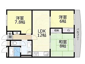 大阪府吹田市上山田1番12号（賃貸マンション3LDK・5階・67.00㎡） その2