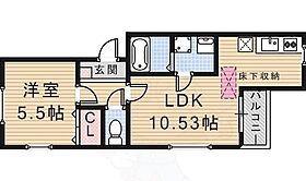 大阪府摂津市香露園（賃貸アパート1LDK・1階・36.27㎡） その2