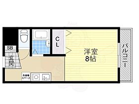 大阪府箕面市小野原東１丁目1番55号（賃貸マンション1R・2階・24.37㎡） その2